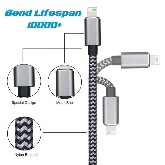 Lightning to 6.35mm 1/4 inch TRS Audio Stereo Cable for iPhone 14/13/12/XS/XR/8/ - Picture 3 of 6